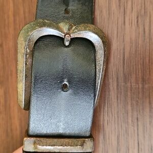 Elegant Black Leather Belt